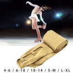Figure Skating Pantyhose Ice Skating over The Boot Tights Long Buckled