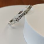 925 Silver Nursery Pattern Baby Bangle - Expanding Bangle for Babies, Toddlers