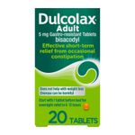 Dulcolax Adult 5mg Gastro-Resistant Tablets Constipation Relief Laxative 20 Pack