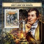 Humphry DAVY LAMP FOR MINERS Coal/Minerals 1v-Stamp Sheet #33 2016 Sierra Leone