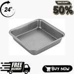Chef Aid 20cm Non-Stick Square Cake Tin - For Even Heat Cake & Tray Bake Cooking