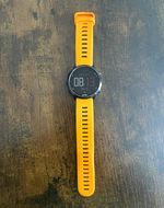 Garmin GPS Running Watch Orange/Black Wrist Watch with Charging Cable