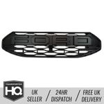 Ford Transit Custom (2024-) Honeycomb Front Grille with Lettering (Gloss Black)