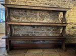 Antique Wooden Church Pew Bench Solid Wood Vintage Seating Rustic Furniture x3