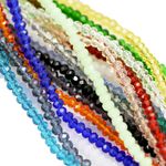 3mm Faceted Rondelle Crystal Cut Glass Small Tiny Spacer Beads 175pcs