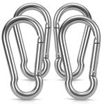 4-12 Stainless Steel Coated Large Carabiner Clip Heavy Duty Snap Hooks Lock