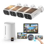 ARCCTV Solar Wireless 4MP Security Camera System Wifi Battery +Home Base Outdoor