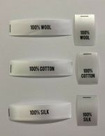 clothing garment labels various  fibre contents in listing