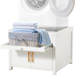 320KG Heavy Load Laundry Pedestal, Washing Machine Stand with Drawer and Shelf