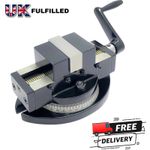 2" Self Centering Milling Machine Vice with Swivel Base (50mm) Precision Clamp