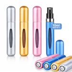 4x 10ml Refillable Perfume Atomisers Pack Travel Spray Bottles Aftershave 4 x 10