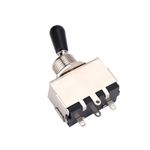 C-1Pc Enclosed 3 Way Toggle Switch With Black Tip Replacement Part For Style
