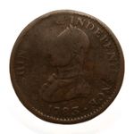 1783 Washington Cent Military Bust Original Dent/Bent