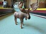 Schleich Male BULL MOOSE 2002 Retired Wildlife Animal Figurine Toy Antlers