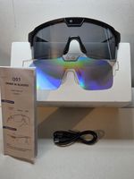 AI Smart Cycling Glasses 1200P Camera ChatGPTWiFi,ImageRecognition-PRISTINE Con.