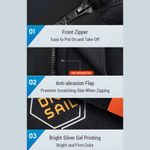 .Women 3mm Neoprene Long Sleeve Wetsuit Top Warm Front Zipper Wetsuits Shirts