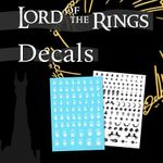 Lord of the Rings inspired Decals - Water Transfers - Middle Earth - MESBG LOTR