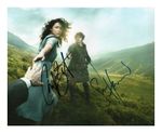 OUTLANDER CAITRIONA BALFE & SAM HEUGHAN AUTOGRAPHED SIGNED A4 POSTER PHOTO