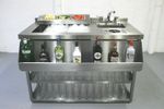 1250mm Cocktail Station, Insulated Ice Well & Bar Sink With Glass Freshner