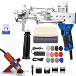 Rug Tufting Gun Starter Kit with Carpet Trimmer & Yarn 2 in 1 Cut & Loop Pile UK