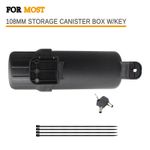 Universal Motorcycle Tool Tube Gloves Raincoat Storage Box Waterproof w/ Key