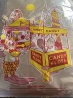 1000 x candy floss bags Funfair Fairground Circus Party Qty 1000 Bag 12 X 18