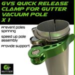 Quick Release Gutter Vacuum Pole Clamp x 1 For Aluminium Pole Sections