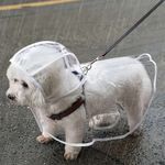 Pet Raincoat Transparent Dog Raincoat Waterproof Pet Dog Rain Jacket with Hood