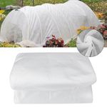Heavy Duty Plant Cover Frost Fleece Transparent Sheet Roll Garden 5m x 2m 30gsm