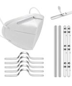 120 Pcs Nose Bridge Wire Metal Strips, Adhesive Metal Aluminum Adjustable 90mm