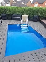 NEW Plunge Swimming Pool Fibreglass VARIOUS SIZES 3' 4' Deep UK MADE Koi In Grd