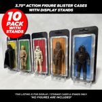 Star Wars - 3.75” Action Figure Blister Cases With Display Stands - 10 Pack