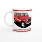 Classic Land Rover 90 & 110 County, Defender, TD5 - 11oz Art Mug-Many Colours++
