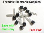 2N3904 Bipolar (BJT) Silicon General Purpose Transistor, NPN, - Pack of 10