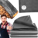 200 GSM Thick Tarpaulin Heavy Duty Waterproof Cover Tarp Ground Camping Sheet