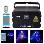 DQF6 Phone APP 5W RGB Animation Laser Projector Disco DJ Party Show Stage Lights