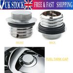 For Harley Davidson Flush Pop Up Reservoir Gas Cap Vented Fuel Tank Screw Chrome
