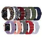 Elastic Nylon Watch Strap For Apple Watch Strap 38/40/41mm 42/44/45mm Woven Band