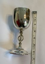 Rare 1869 Victorian Sterling Silver Serpent Goblet Robert Hennell IV London 141g