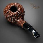 Mr. Brog HAND MADE WOODEN TOBACCO SMOKING PIPE  48  Chochla  Rustic Brown  Pear