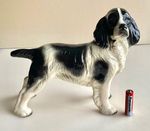 Vintage Coopercraft Black & White Springer Spaniel Figurine