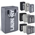 Folding Hamper Bag Storage Bin Large Laundry Basket Washing Clothes w/ Handles