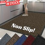 Large Heavy Duty Non Slip Rubber Door Mat Runner Rug Back Hallway & Kitchen