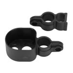 Cane Walking Stick Crutch Holder Bracket for Wheelchairs & Rollators Black