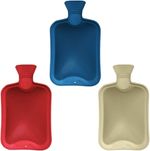 Large Hot Water Bottle - Natural Rubber Warmer - 2L litre