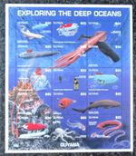 Guyana Exploring The Deep Souvenir Sheet UM.