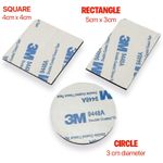 3M Double Sided Sticky Pads 9448A VHB Heavy Duty Adhesive Mounting Foam Pad