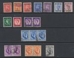 Bahrain Stamps 1948-1960 SG 52;54/7;75/6;82;84/5;117/9;121 CV £35.2