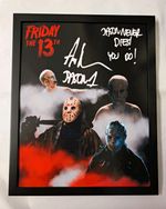 Jason Voorhees Ari Lehman Autograph Style 8x10 Photo Print Wall Art  (Framed)