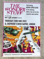 THE WONDER STUFF Concert poster - London 2022 music show tour - Gig memorabilia.